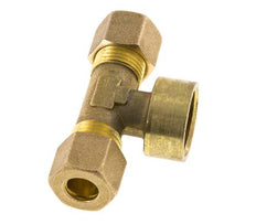 Raccord à compression en T en laiton G 1/2'' x 10mm 95 Bar DIN EN 1254-2