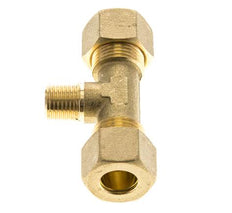 R Raccord à compression en Té en laiton 1/4'' mâle x 12mm 75 Bar DIN EN 1254-2
