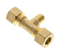 R Raccord à compression en Té en laiton 1/4'' mâle x 12mm 75 Bar DIN EN 1254-2