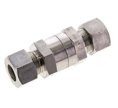 Clapet anti-retour hydraulique à bague de compression 15L (M22x1.5) Acier inoxydable 1-250bar (15-3625)psi ISO 8434-1