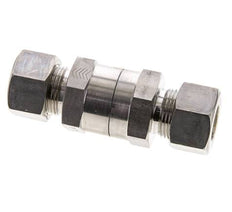Clapet anti-retour hydraulique à bague de compression 15L (M22x1.5) Acier inoxydable 1-250bar (15-3625)psi ISO 8434-1