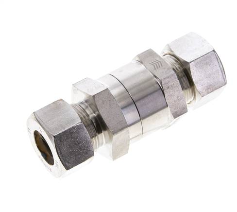 Clapet anti-retour hydraulique Bague de compression 18L (M26x1.5) Acier inoxydable 1-160bar (15-2320)psi ISO 8434-1