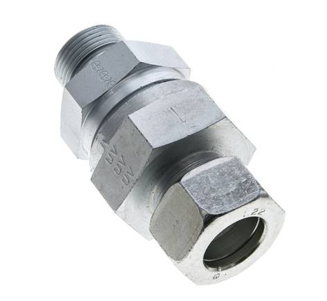 Clapet anti-retour hydraulique à bague coupante 22L (M30x2) & G3/4'' mâle Acier 1-160bar (15-2320)psi Filetage-Tube ISO 8434-1