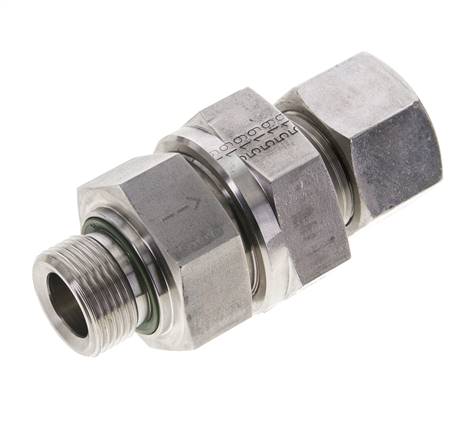Clapet anti-retour hydraulique Anneau de coupe 20S (M30x2) & G3/4'' mâle Acier inoxydable 1-400bar (15-5800)psi Filetage-Tube ISO 8434-1