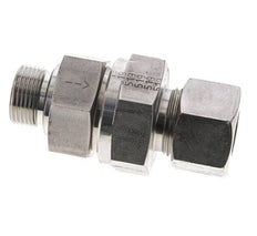 Clapet anti-retour hydraulique Anneau de coupe 20S (M30x2) & G3/4'' mâle Acier inoxydable 1-400bar (15-5800)psi Filetage-Tube ISO 8434-1