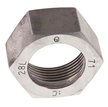 M36x2.0 x 28L Acier inoxydable Écrou-raccord pour bague coupante