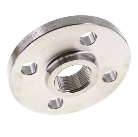 Bride Filetée DN150-PN16 Rp 6'' Acier Inoxydable 1.4571 DIN 2566 Et EN 1092-1 (Type 13)