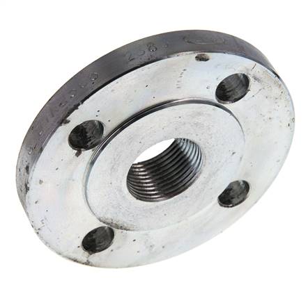 Bride Filetéee DN25-PN16 Rp 1'' Acier Galvanisé DIN 2566
