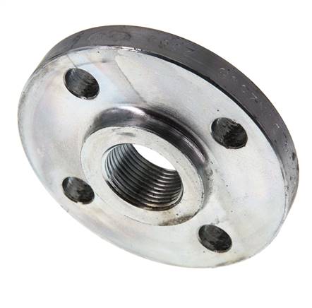Bride Filetéee DN25-PN16 Rp 1'' Acier Galvanisé DIN 2566