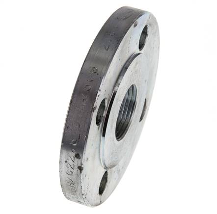 Bride Filetéee DN25-PN16 Rp 1'' Acier Galvanisé DIN 2566