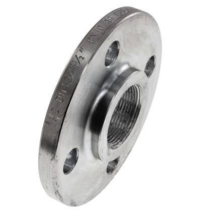 Bride Filetéee DN40-PN16 Rp 1-1/2'' Acier Galvanisé DIN 2566