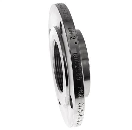 Bride Filetée DN50-PN6 Rp 2'' Acier Inoxydable 1.4571 DIN 2565 Et EN 1092-1 (Type 13)