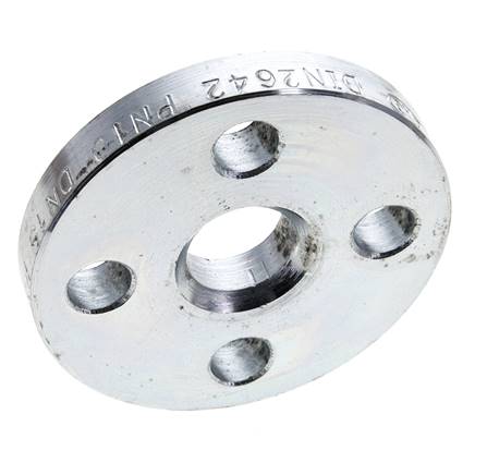 Flasque Détachable DN15-PN10 Acier Galvanisé Matériau Solide DIN 2642
