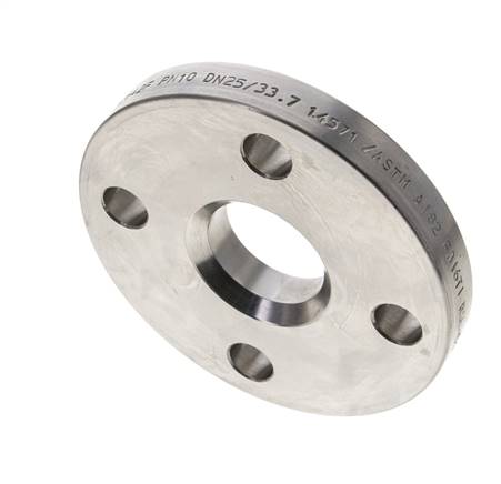 Flasque Libre DN25-PN10 Acier Inoxydable 1.4571 DIN 2642 Matériau Complet