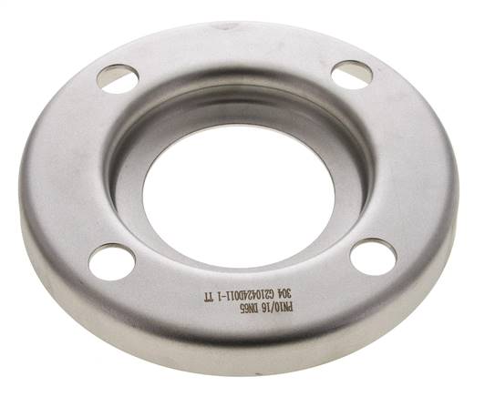 Flasque Libre DN65-PN10 Acier Inoxydable 1.4301 Pressé Semblable À DIN 2642