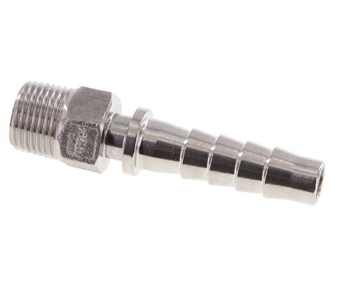 Pilier de tuyau 13x25 mm & R1/2'' en acier inoxydable 1.4301 avec filetage mâle DIN EN 14423