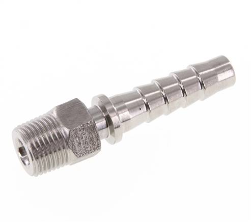 Pilier de tuyau 13x25 mm & R1/2'' en acier inoxydable 1.4301 avec filetage mâle DIN EN 14423