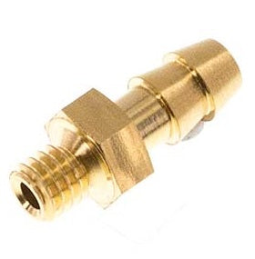 G1/8'' Mâle X 4mm Laiton Embout Cannelé 10 Bar