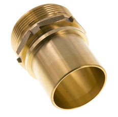 G Embout de tuyau en laiton 2'' mâle x 50mm avec collier de sécurité DIN 2817