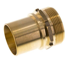 G Embout de tuyau en laiton 2'' mâle x 50mm avec collier de sécurité DIN 2817
