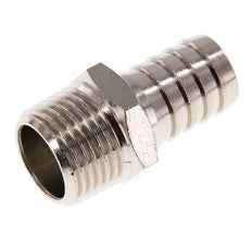 R 1/2'' mâle x 16mm barbe de tuyau en laiton nickelé 16 bars