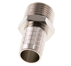 R 1/2'' mâle x 16mm barbe de tuyau en laiton nickelé 16 bars