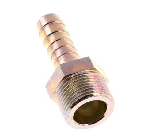 G 3/4'' Mâle x 13mm Acier zingué Embout de tuyau 25 Bar