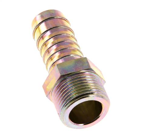G 3/4'' Male x 19mm Acier zingué Embout de tuyau 25 Bar