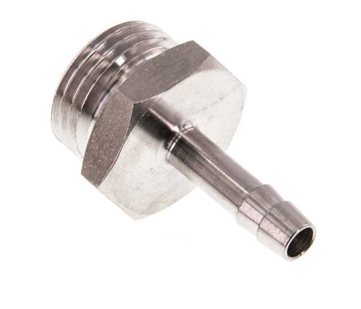 G 1/2'' mâle x 6mm barbillon de tuyau en acier inoxydable 40 Bar