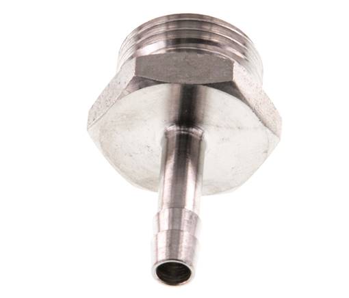 G 1/2'' mâle x 6mm barbillon de tuyau en acier inoxydable 40 Bar