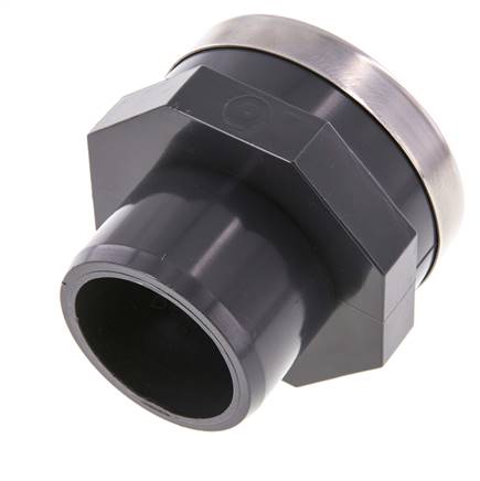 Raccord PVC mâle femelle 50 mm x femelle Rp 2