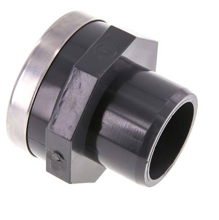 Raccord PVC mâle femelle 50 mm x femelle Rp 2