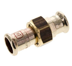 Raccord union à sertir - 18mm femelle - Joint plat en alliage de cuivre
