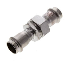 Raccord union à sertir - 22mm femelle - Acier inoxydable à joint plat