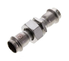 Raccord union à sertir - 22mm femelle - Acier inoxydable à joint plat