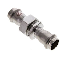 Raccord union à sertir - 22mm femelle - Acier inoxydable à joint plat