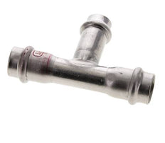 Tee Press Fitting - 15mm Femelle & 18mm - Acier inoxydable