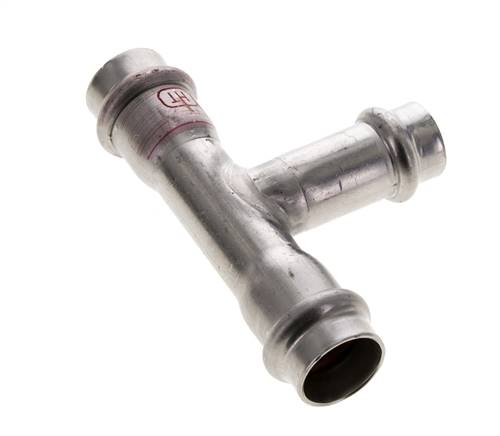 Tee Press Fitting - 15mm Femelle & 18mm - Acier inoxydable