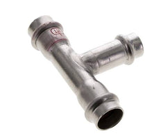 Tee Press Fitting - 15mm Femelle & 18mm - Acier inoxydable