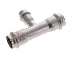 Raccord en T à sertir - 15mm Femelle & 22mm - Acier inoxydable