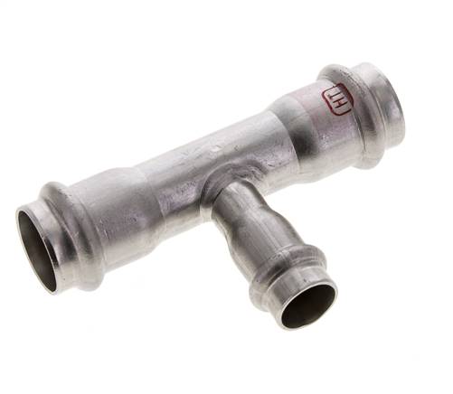 Raccord en T à sertir - 15mm Femelle & 22mm - Acier inoxydable