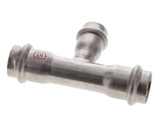 Raccord en T à sertir - 18mm Femelle & 22mm - Acier inoxydable