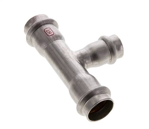 Raccord en T à sertir - 18mm Femelle & 22mm - Acier inoxydable