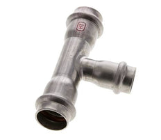 Raccord en T à sertir - 18mm Femelle & 22mm - Acier inoxydable