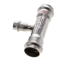 Raccord en T à sertir - 15mm Femelle & 28mm - Acier inoxydable