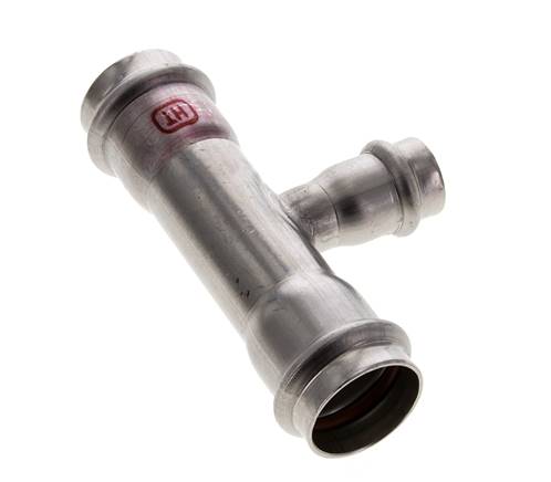 Raccord en T à sertir - 18mm Femelle & 28mm - Acier inoxydable