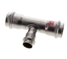 Raccord en T à sertir - 18mm Femelle & 28mm - Acier inoxydable