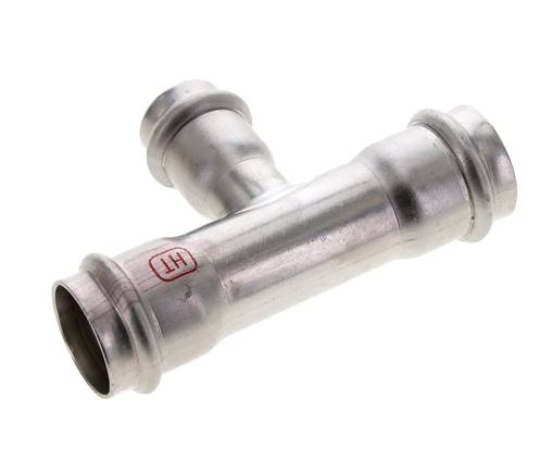 Raccord en T à sertir - 22mm Femelle & 28mm - Acier inoxydable