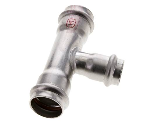 Raccord en T à sertir - 22mm Femelle & 28mm - Acier inoxydable