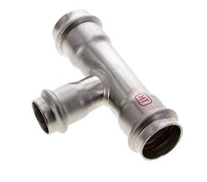 Raccord en T à sertir - 22mm Femelle & 28mm - Acier inoxydable